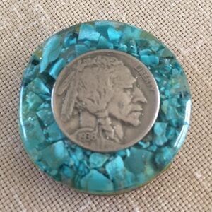 Turquoise Stone Coin Ball Marker